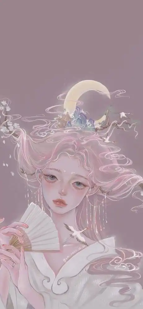 少女心唯美插画手绘壁纸