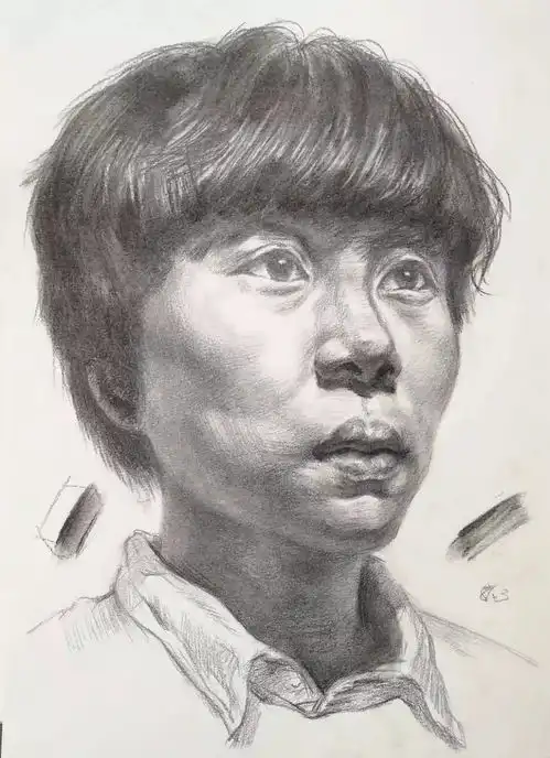 90分钟男青年素描头像