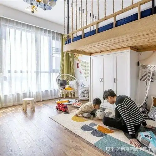 江水平装修一儿一女的儿童房怎么装修生娃前就要设计好