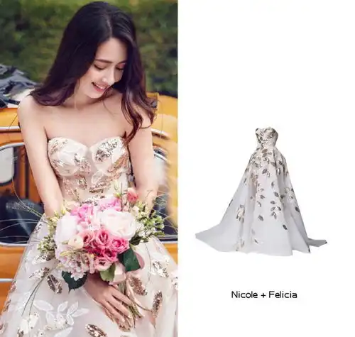 郭碧婷向佐结婚婚纱合辑,每套廉价又影楼风,看完真一件都买不起