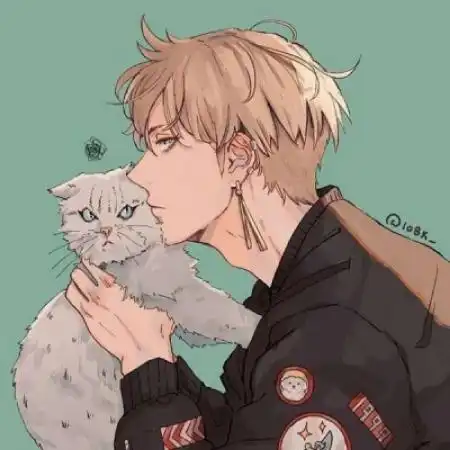 手绘文艺男生头像图片,执执着着的小子