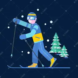 滑雪的男孩矢量素材图片免费下载千库网