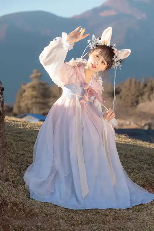春秋中国风仙气齐胸襦裙古风美女惊梦爱丽丝汉服飘逸小姐姐