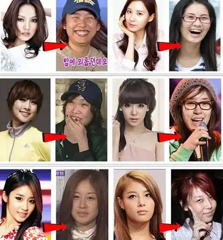 李孝利少女时代允儿韩女星素颜化妆天差地别
