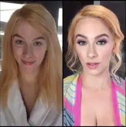 化妆师发布多组av女星化妆前后对比照