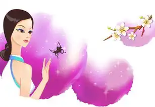 古典卡通美女4