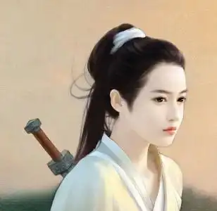 求类似于这张图的古风女侠图片,不要真人版的