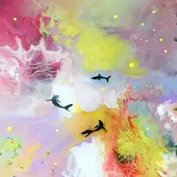 简直出人意料90后美女画家用垃圾废弃物作画,结果竟然