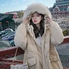 棉衣棉服时尚潮流拉链长袖通勤气质甜美淑女修身显瘦收腰自然