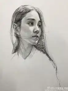 小央美一组灵动,有神的美女素描欣赏