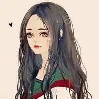 卷发女孩卡通头像高冷气质微信头像图片大全