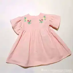 飘逸的少女芭巴芭瑞夏季连衣裙,品牌童装折扣批发