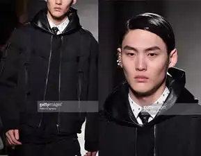 2017秋冬男装男模李晨首秀暗黑风劲酷十足