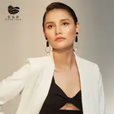 欧美夸张圈圈大耳环女长款耳坠圆圈气质简约个性耳圈耳饰品