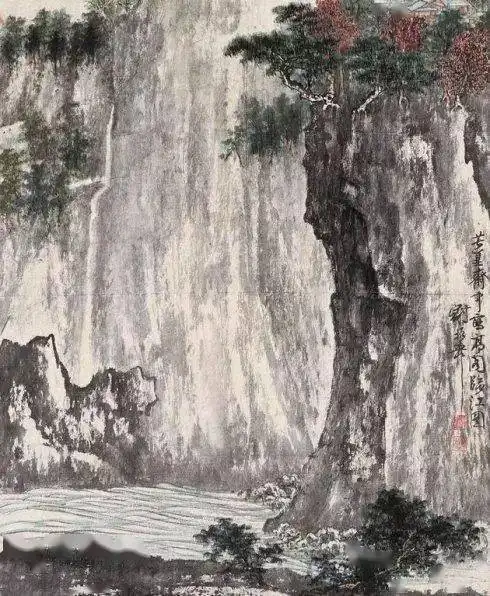 谢稚柳,张大千并驾齐驱,平分画坛天下