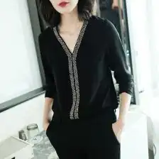 女衬衣长袖欧美