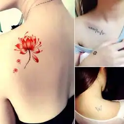 想纹身害怕疼而且贵还易后悔,现在都流行贴纹身了,太好看了