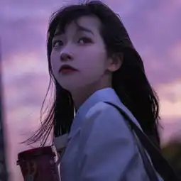 清纯美女qq微信头像侧颜长发女生头像