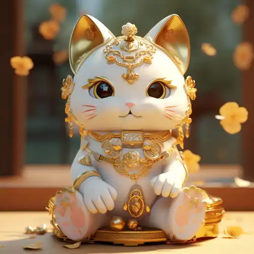 立体可爱卡通招财猫素材图片海报设计下载请至来源处