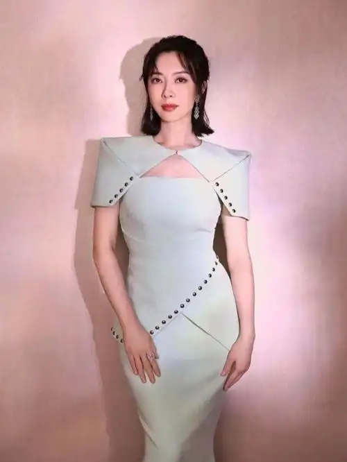 中年女人穿拖地裙有多好看陈数美得惊艳了时光,太抢眼