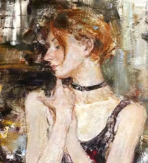 用色大胆肤色柔美的俄罗斯美女人物油画︱女画家安吉丽卡的作品