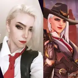 性感的黑帮大姐大大批美女cos守望先锋新英雄艾什
