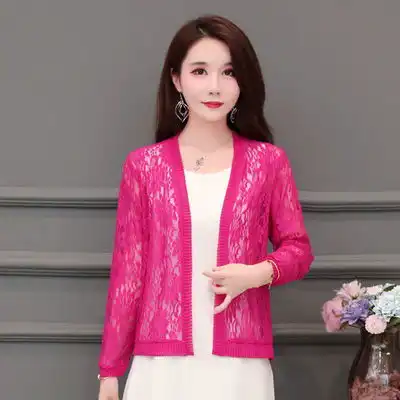 2020春夏秋新款蕾丝披肩外套防晒衣薄开衫女大码女装小外搭女短款