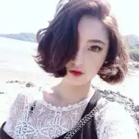 韩范白色短发女生头像微信头像图片大全