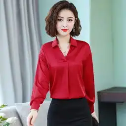 女人怎么穿缎面衬衫好看记住这3点,胖女人也漂漂亮亮