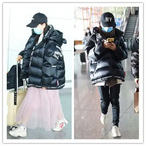 杨蓉这么穿棉服真美,气质高级还稳重,普通人也可以轻松模仿