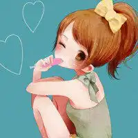动漫女生吃东西头像微信头像图片大全