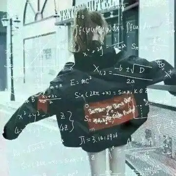 带数学公式的女生学霸头像,女生头像图片