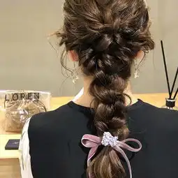 一组适合甜美女生的日式编发