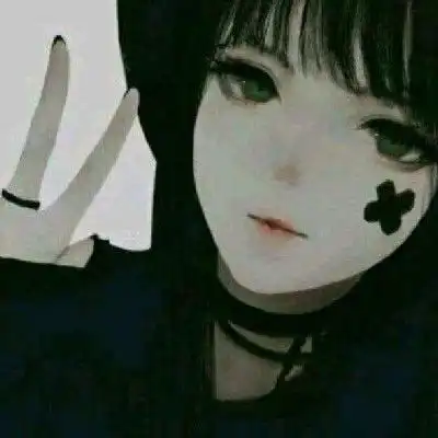 黑化的头像动漫少女病娇黑化的女生动漫头像
