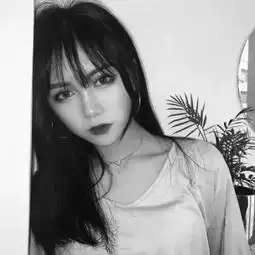 暗黑个性黑白女生头像劝不住自己的心