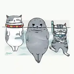她把各大品牌都猫化了