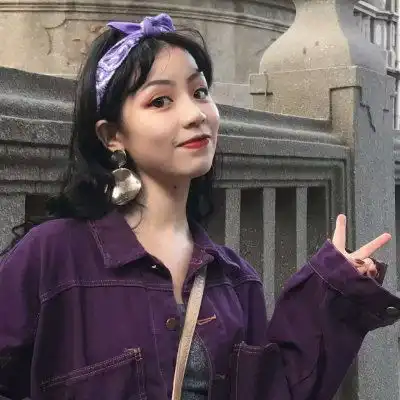 紫色头像女真人唯美紫色头像图片大全集