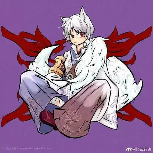 狼人杀同人画作欣赏,我的白狼王好像有些不一样