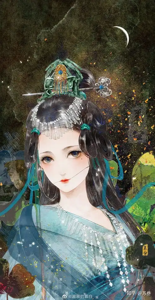 有好看的古风漫画手绘女生头像吗