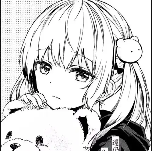 黑白漫画风女头