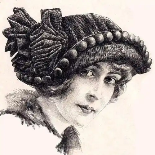 他笔下的美女素描,笔法干净利落五官精致有神