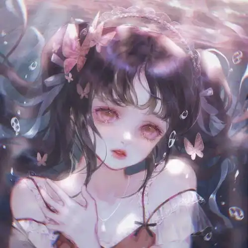 动漫女生头像超绝唯美的粉色系古风头像