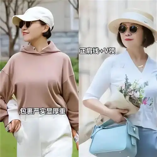 一个中年女人想要保持魅力,显示时髦感,体现个人品位