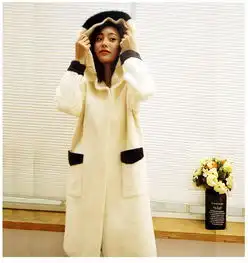 洋湖轩榭韩版宽松绒毛大衣女毛呢外套女秋2019新款绒毛外套女