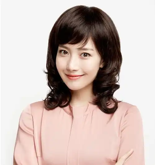 中老年假发女短发送妈妈真发女士全头套式蓬松自然真人发丝假发套