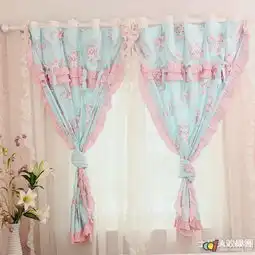 时尚女生房窗帘效果图