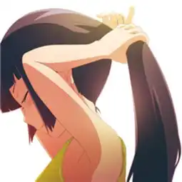 她在南方岛屿动漫头像卡通头像少女马堆糖,美好生活研究所