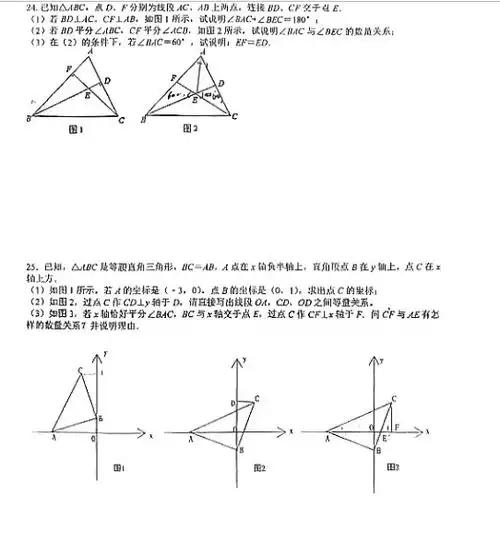 2024广东汕头潮阳实验学校八年级上学期第一次月考数学试题图片版4
