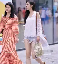 街拍秀丽端庄的美女,一条粉色连衣裙外搭粉色外套,时尚女人味