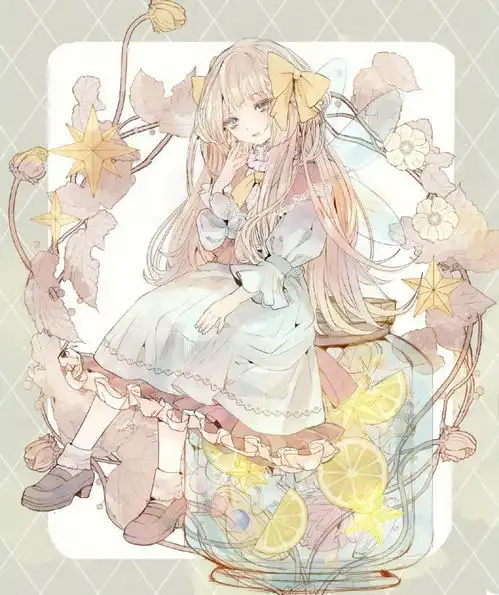微信头像幻想少女风动漫女生头像壁纸真的被这个画风美到了